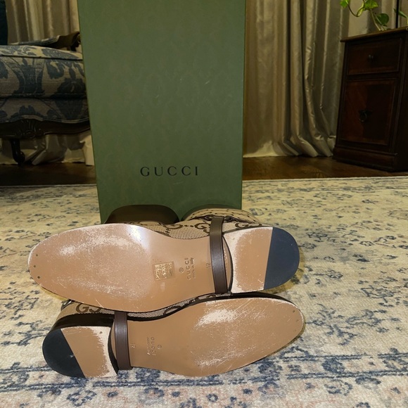 Gucci GG Canvas Horsebit Boot - Picture 2 of 7